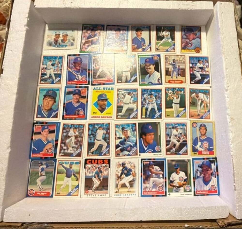 43 Chicago Cubs Baseball Cards Lot Andre Dawson Vintage 70s 80s 90s